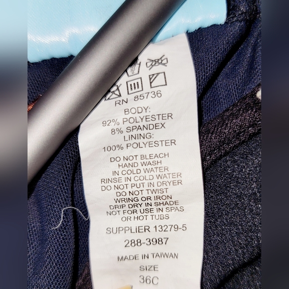 Womens Size 36C Tank Multicolor Adjustable Straps Swimming Bathing Suit Tank Top - Picture 7 of 7